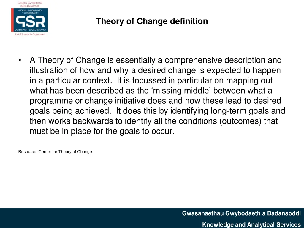 theory of change definition