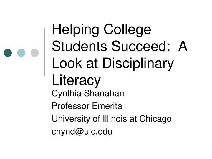 helping college students succeed a look