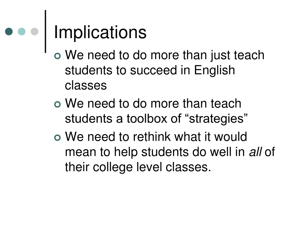 implications