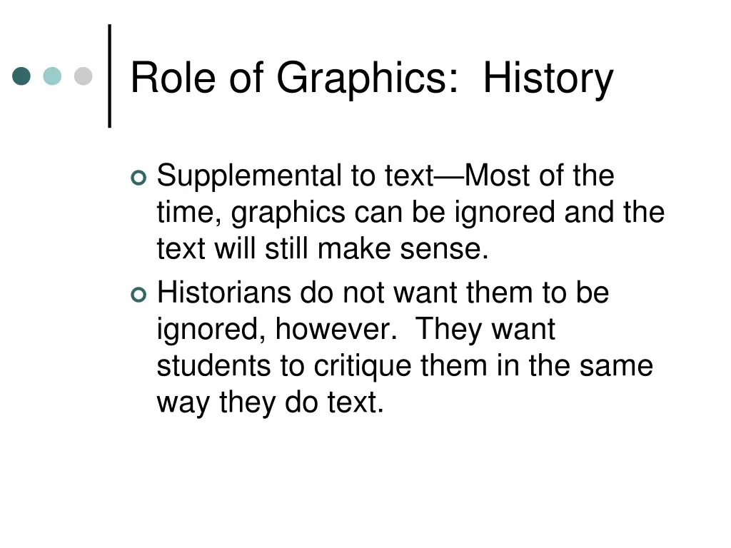 role of graphics history