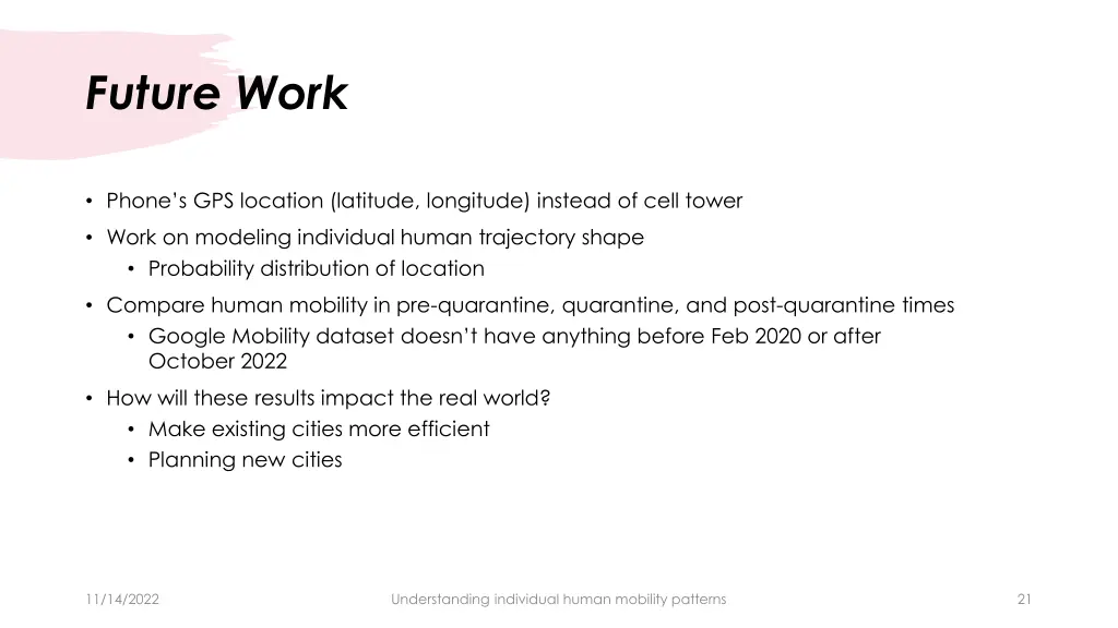 future work