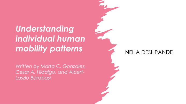 understanding individual human mobility patterns
