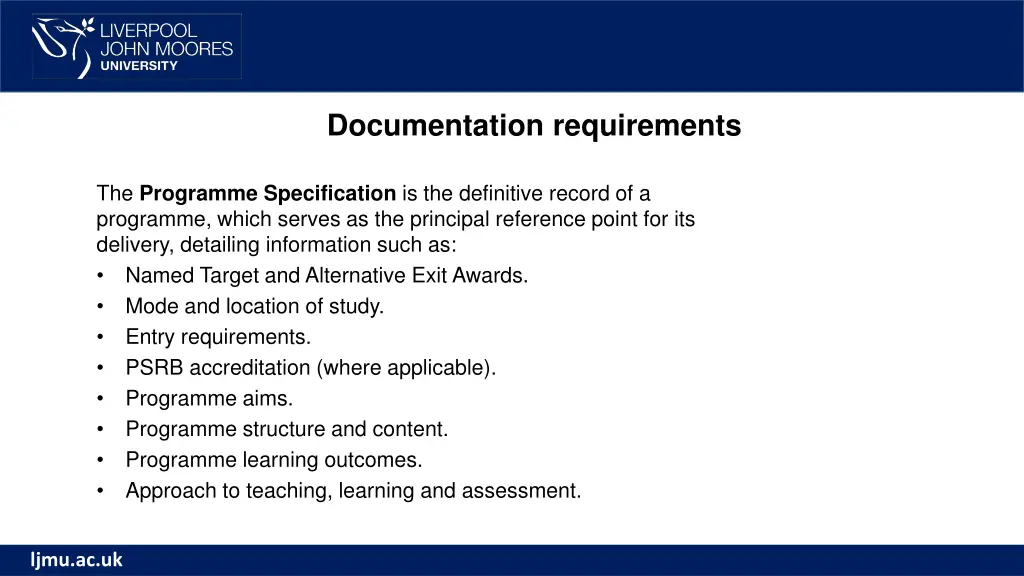 documentation requirements 1