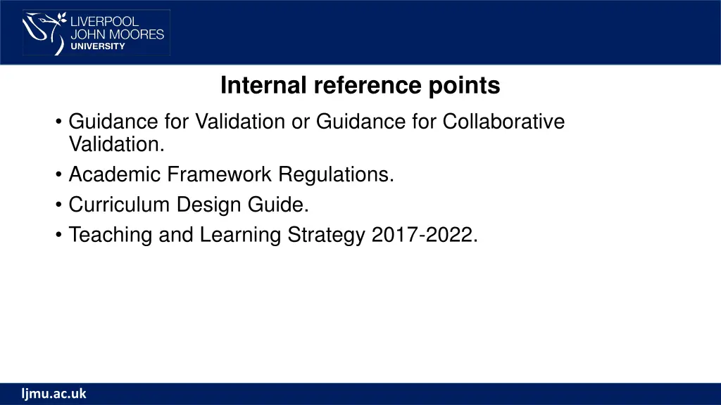 internal reference points