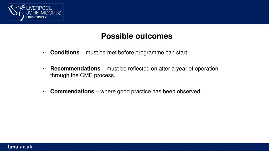 possible outcomes 1
