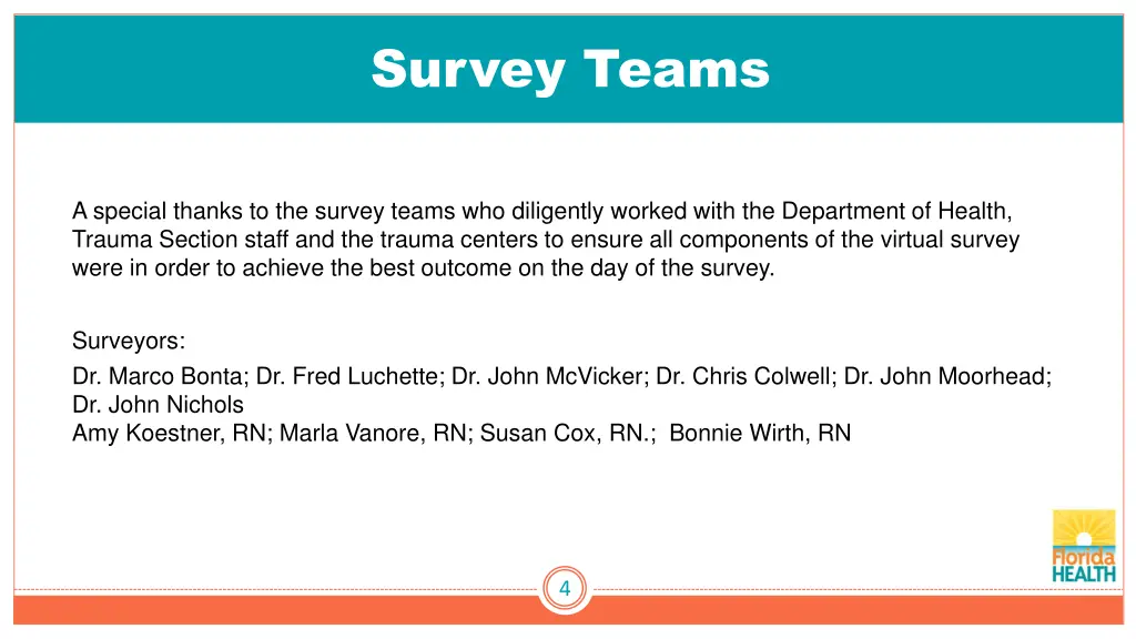 survey teams