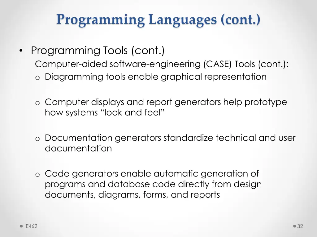 programming languages cont 11