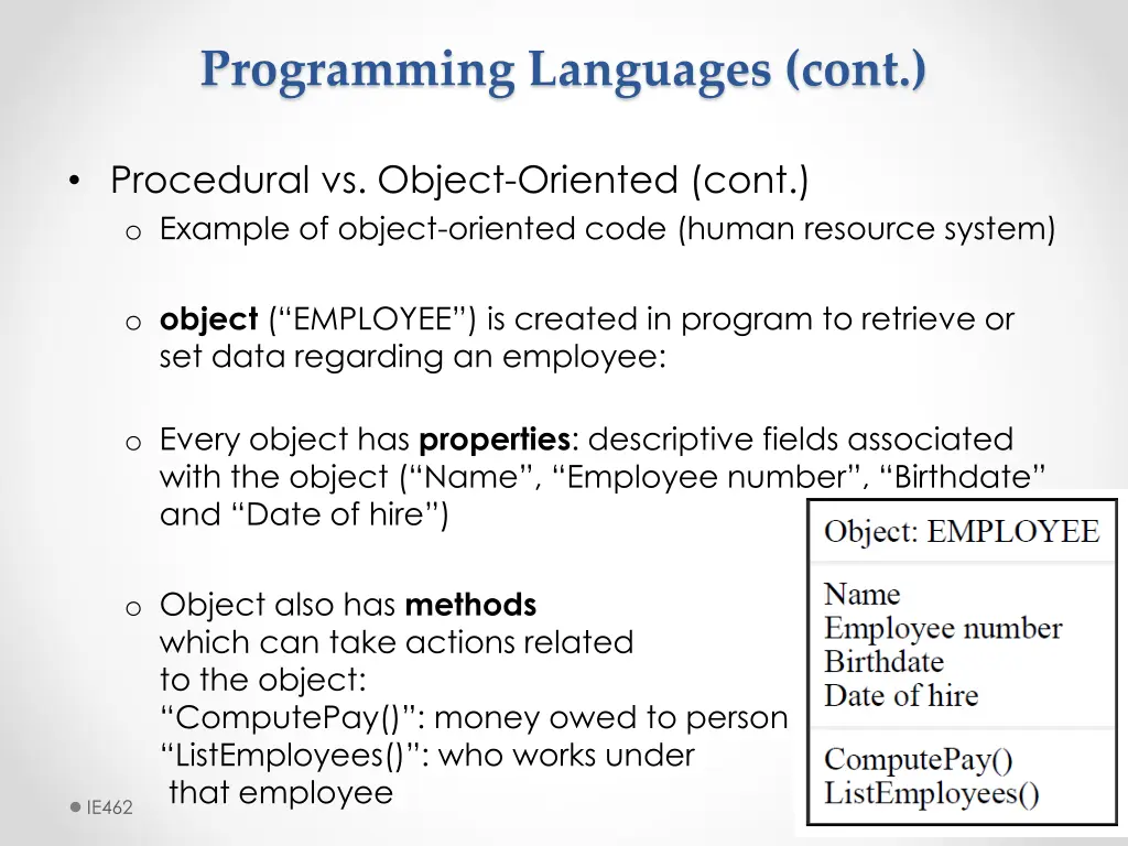 programming languages cont 7