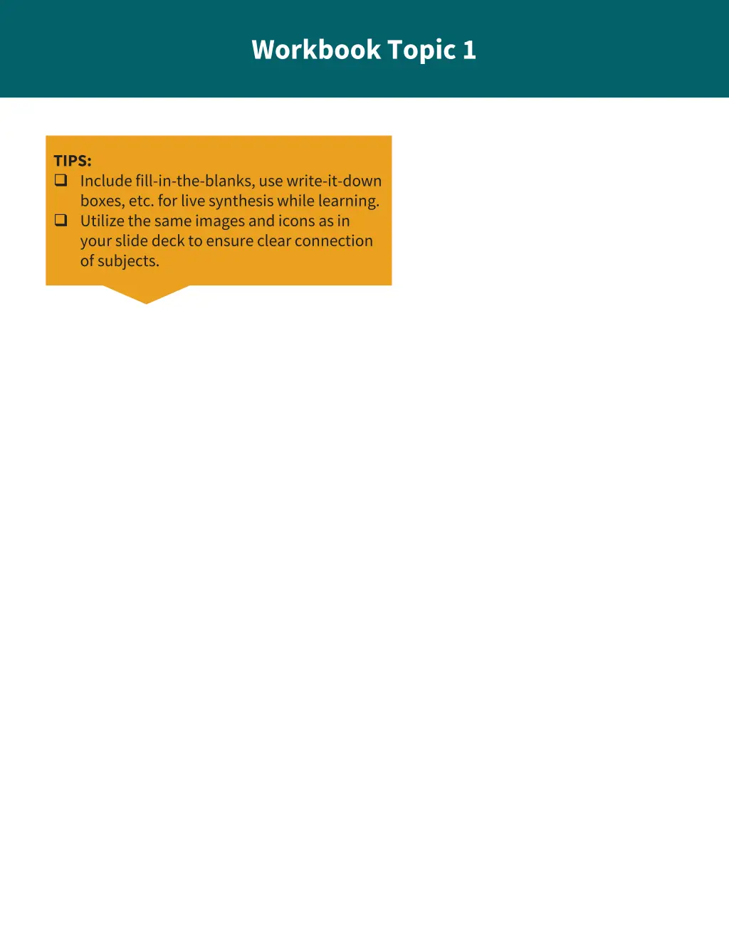 workbook topic 1