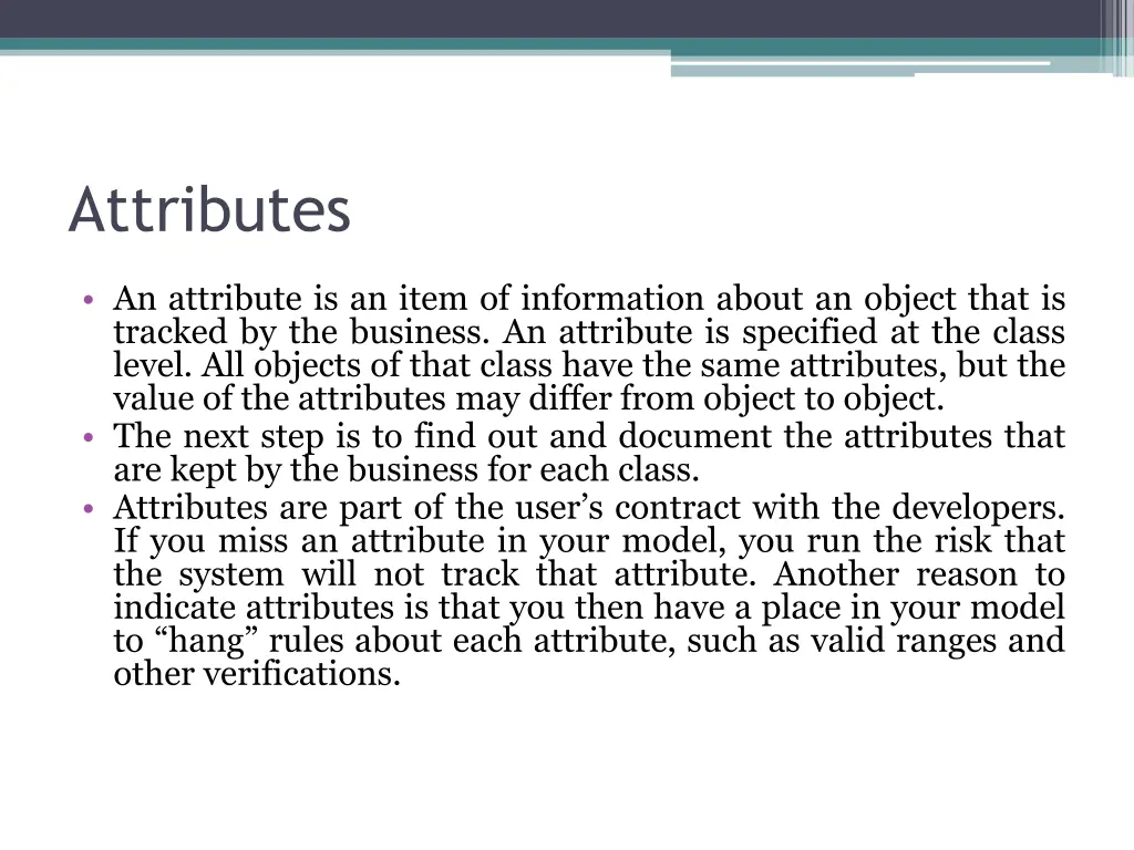 attributes