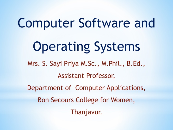 computer software and