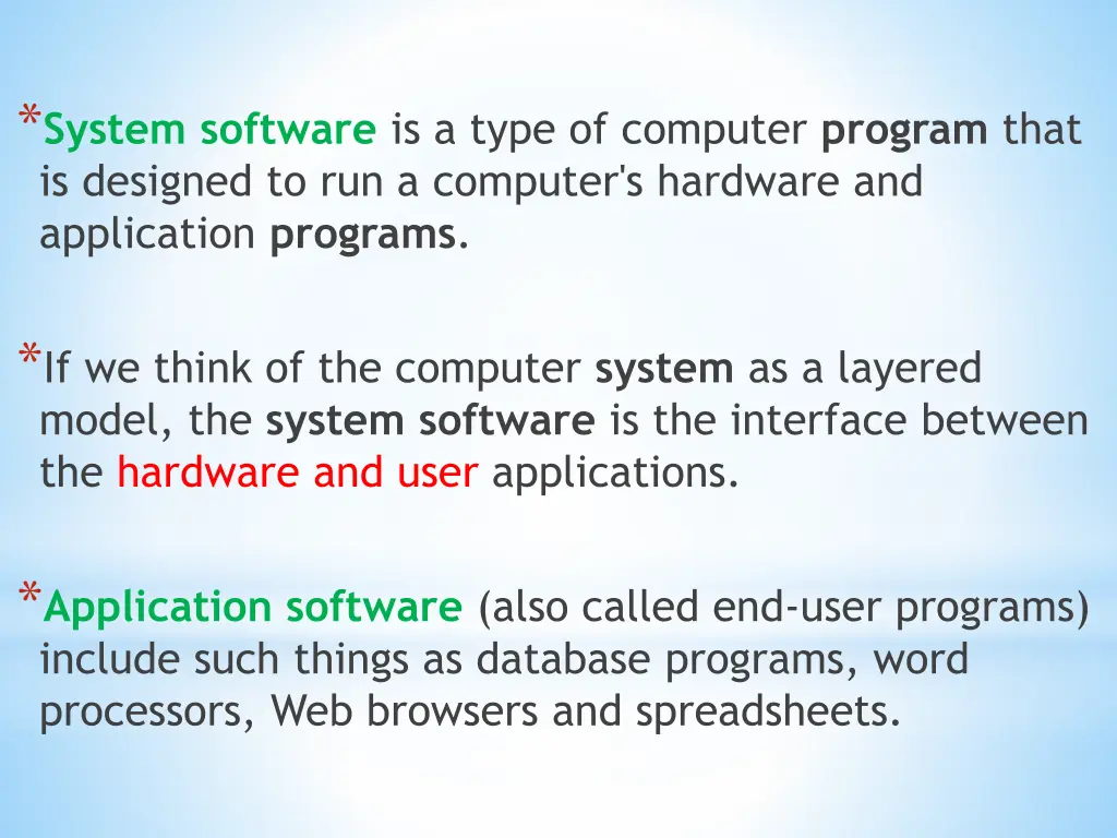 system software is a type of computer program