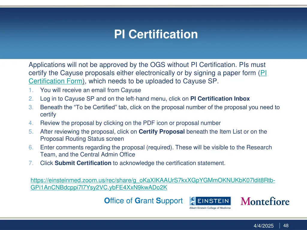 pi certification 1