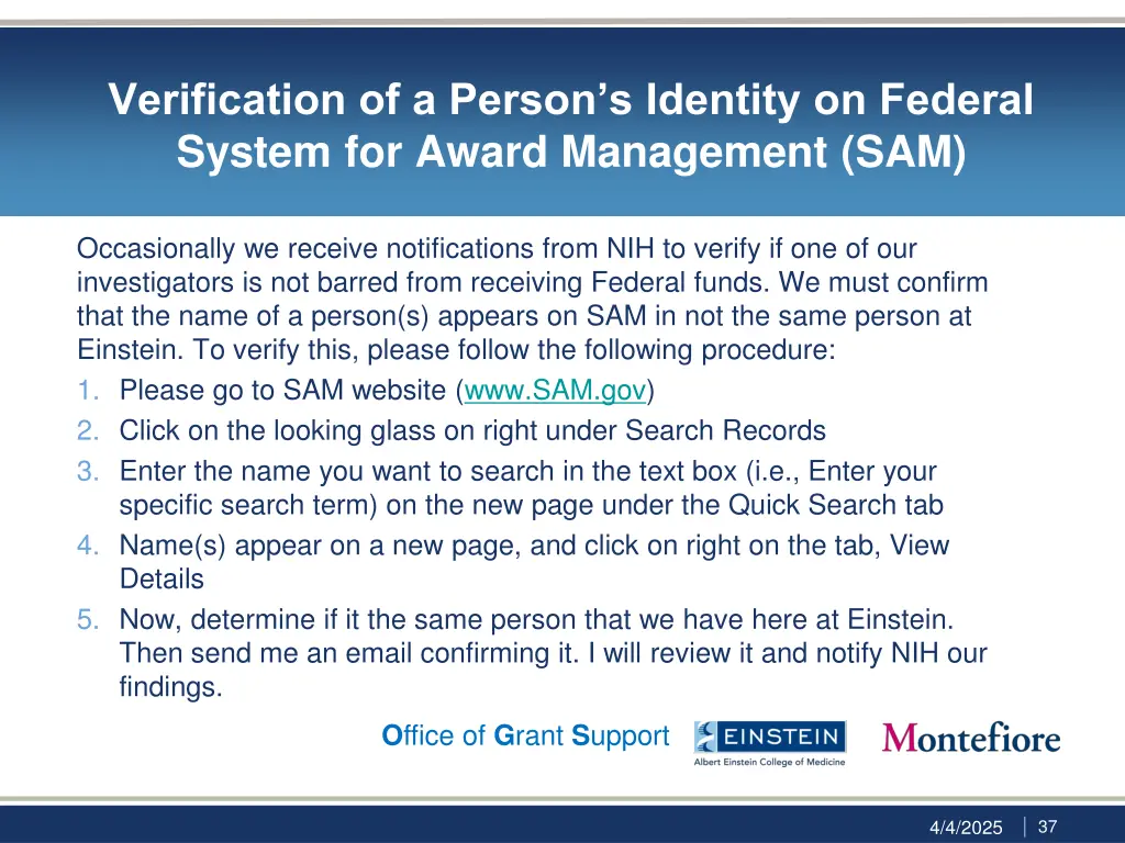 verification of a person s identity on federal