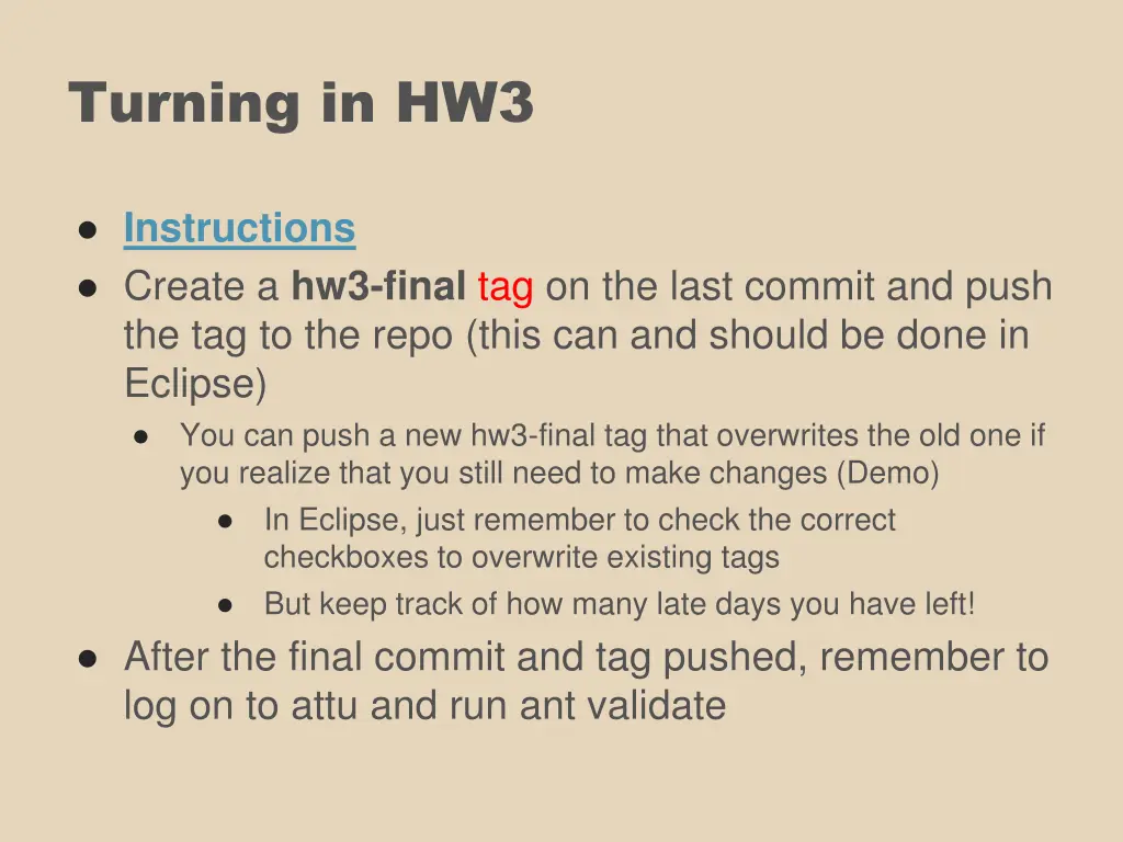 turning in hw3