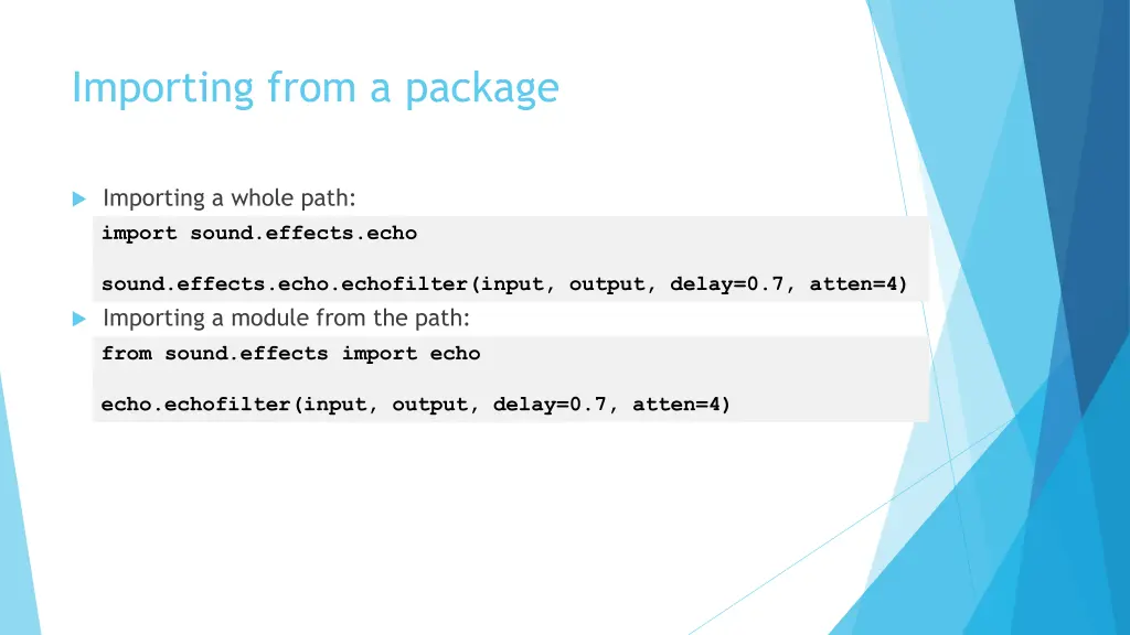 importing from a package