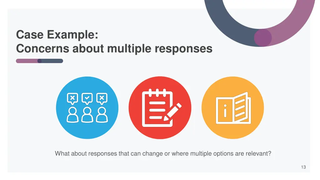 case example concerns about multiple responses