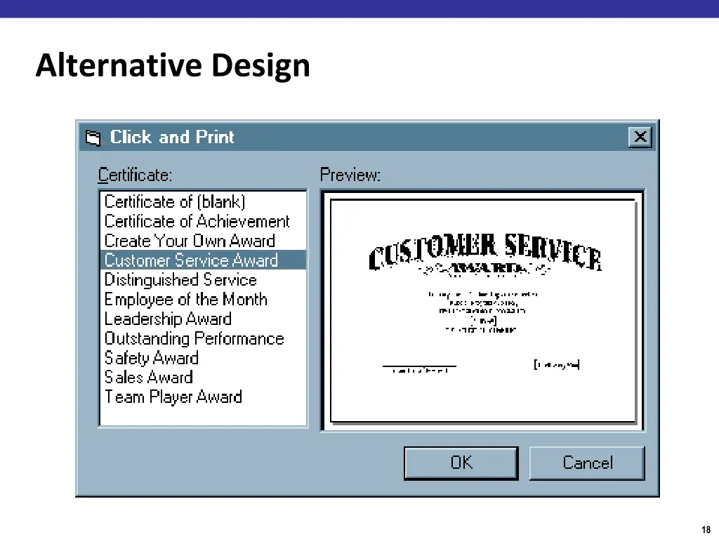 alternative design
