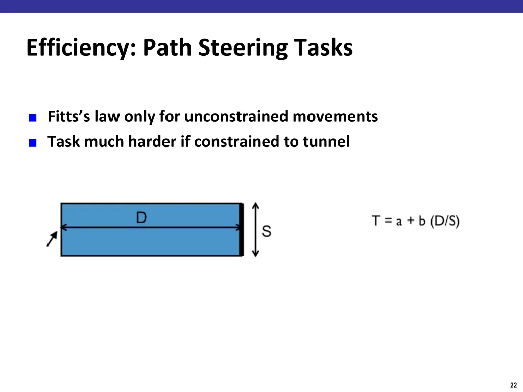 efficiency path steering tasks
