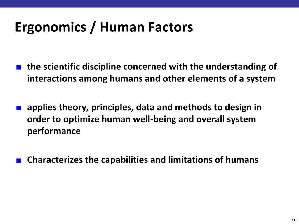 ergonomics human factors