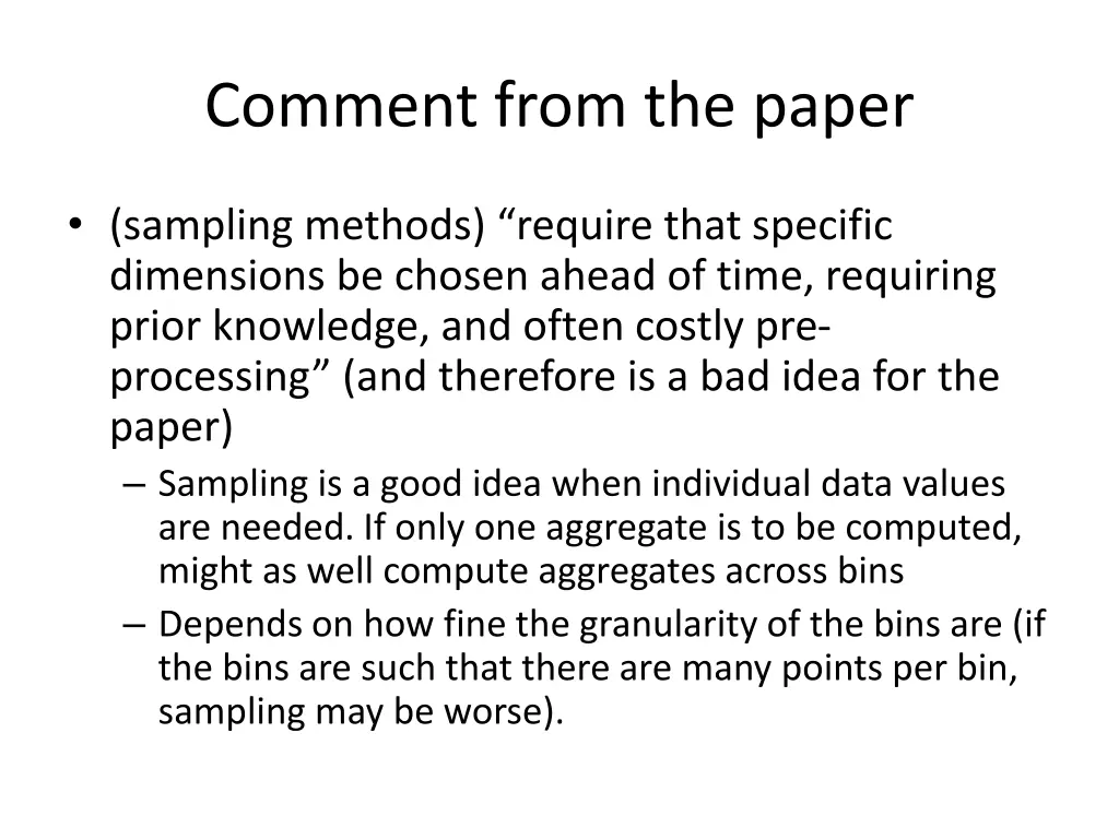 comment from the paper 1