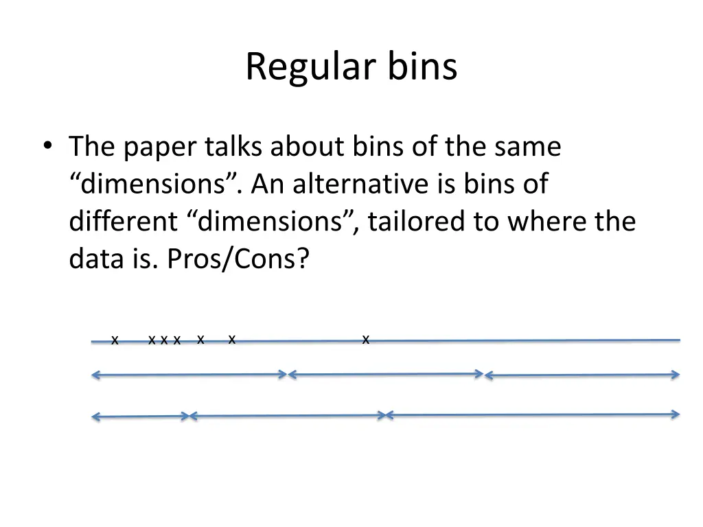 regular bins