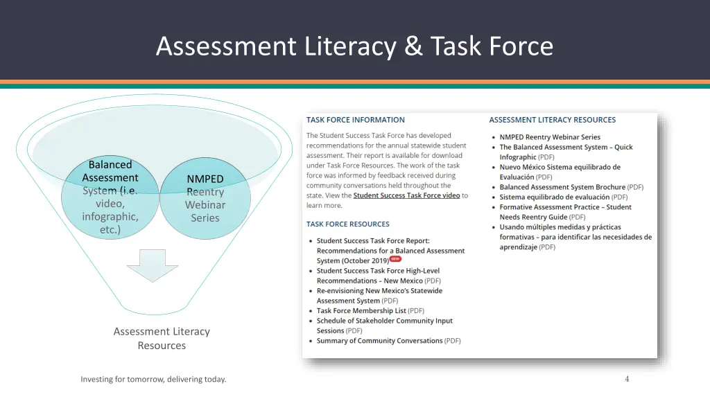 assessment literacy task force
