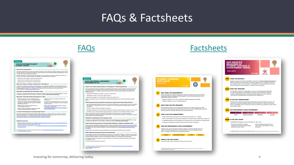 faqs factsheets