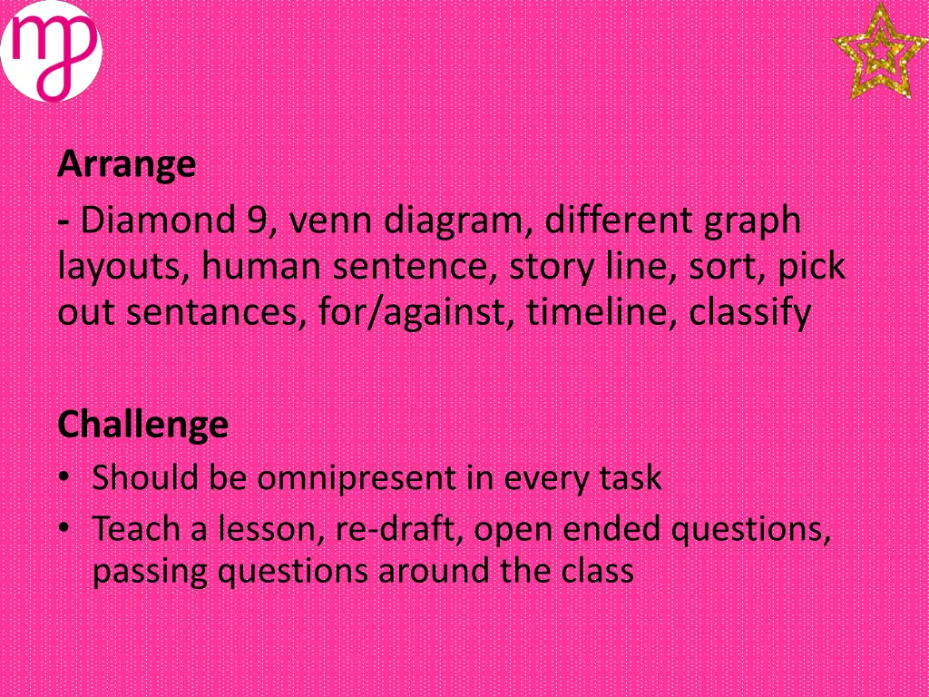 arrange diamond 9 venn diagram different graph