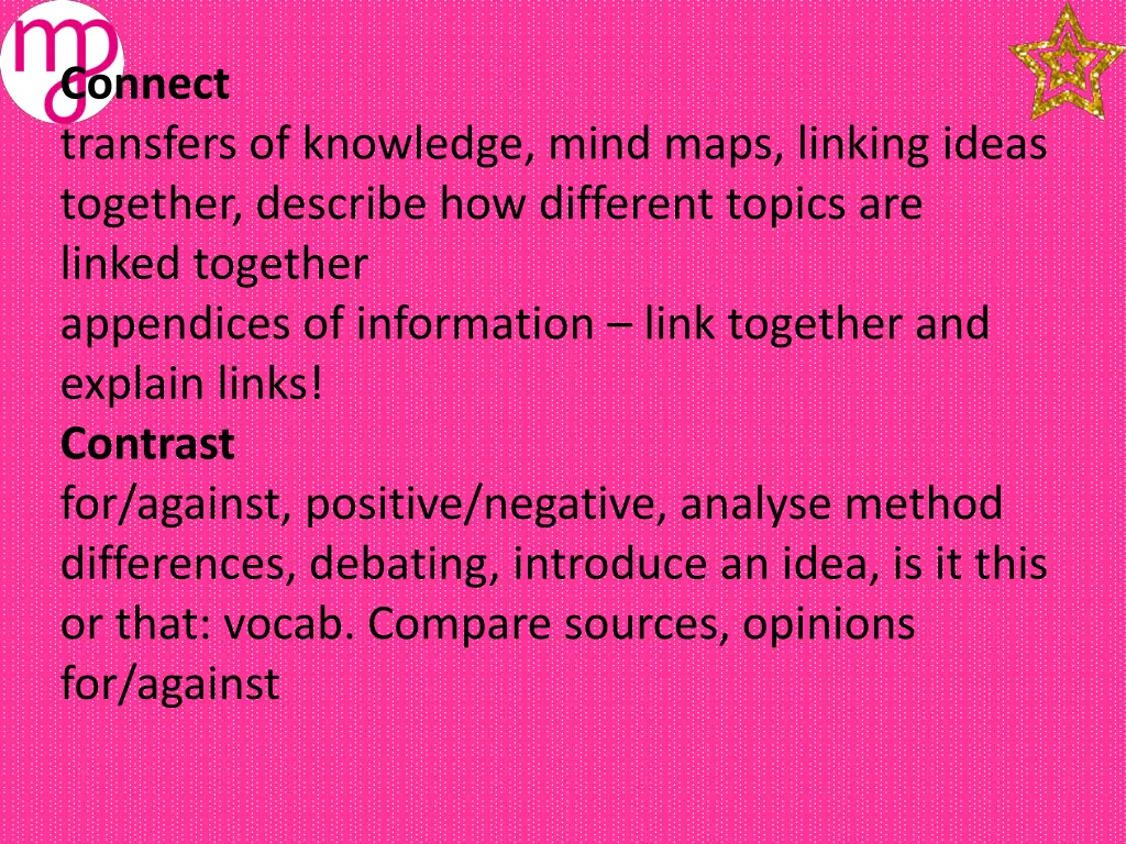 connect transfers of knowledge mind maps linking