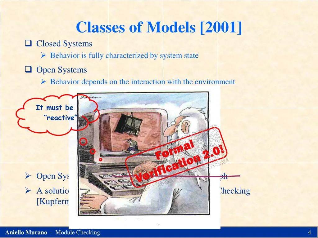 classes of models 2001 closed systems behavior