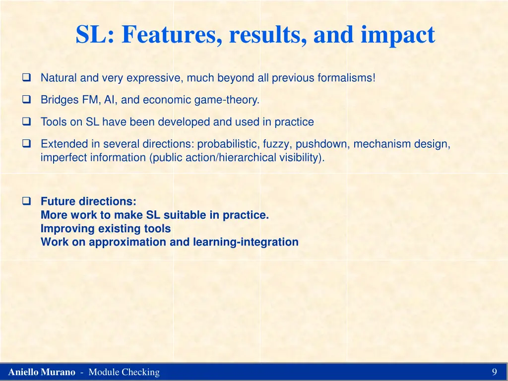 sl features results and impact