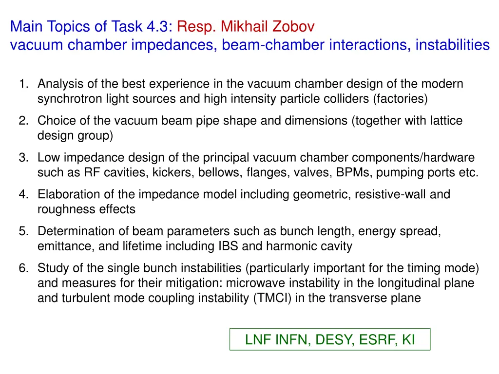 main topics of task 4 3 resp mikhail zobov vacuum