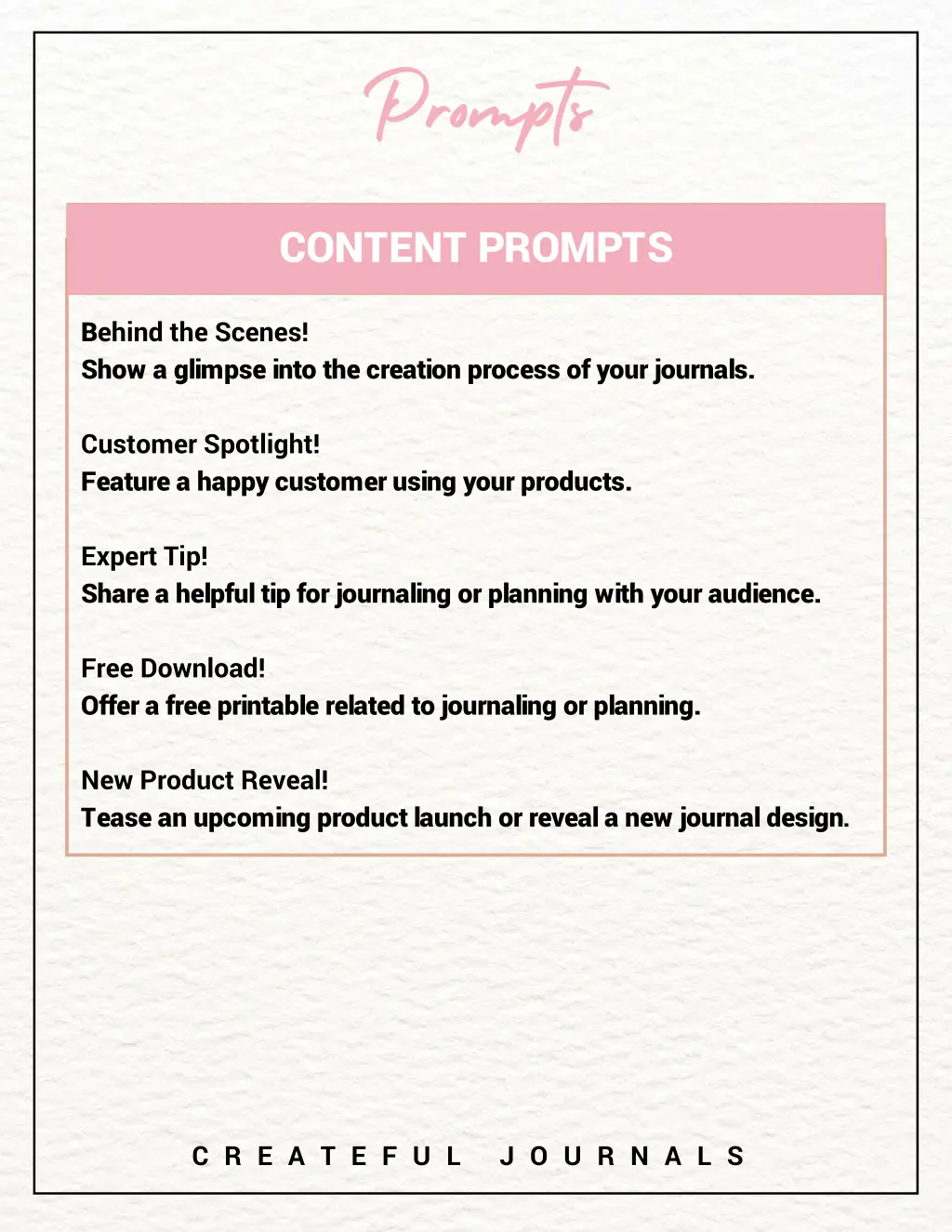 content prompts