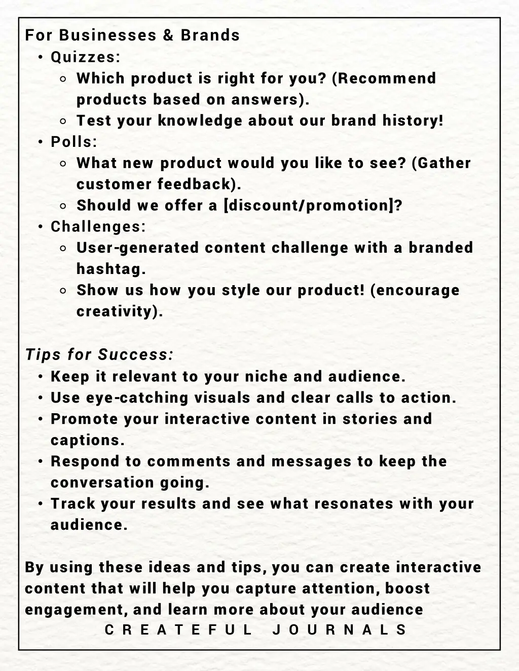 for businesses brands quizzes which product