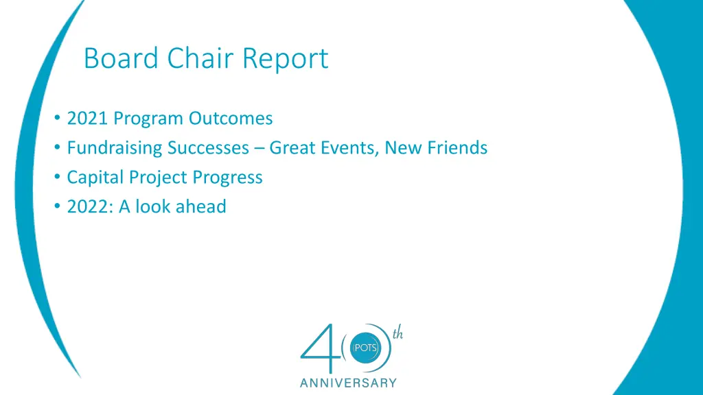 board chair report