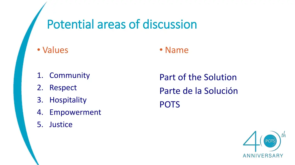 potential areas of discussion potential areas 1