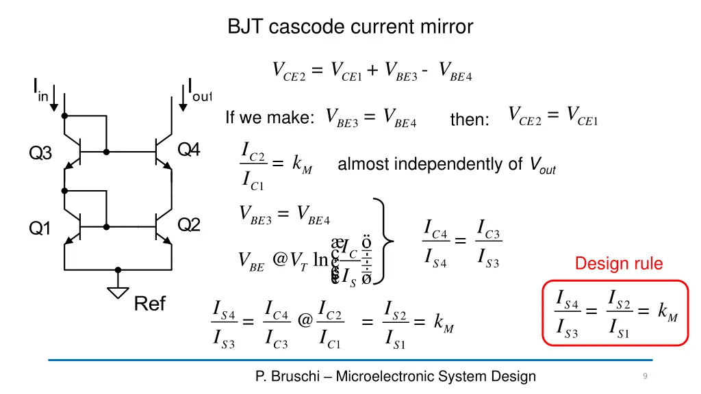 bjt cascode current mirror