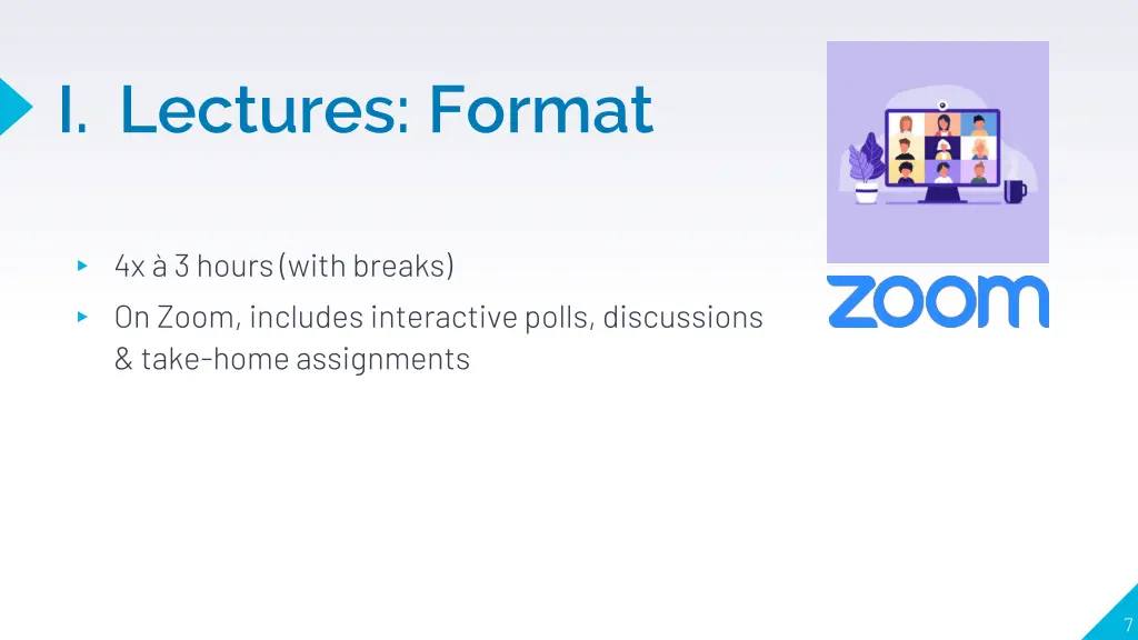 i lectures format