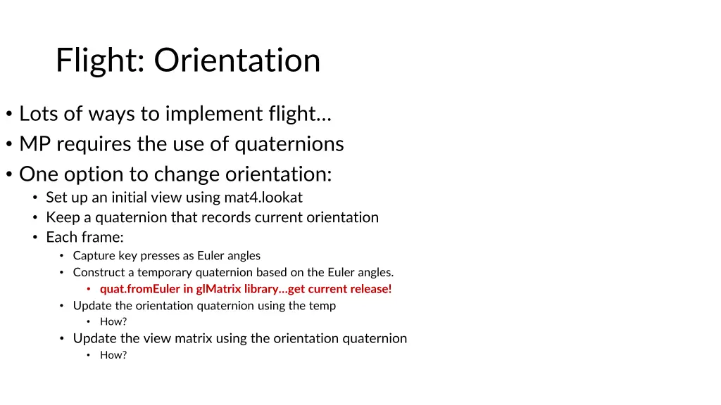 flight orientation