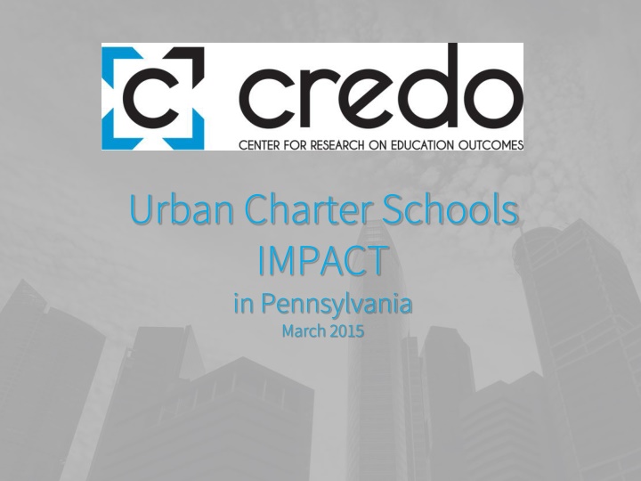 urban charter schools impact in pennsylvania