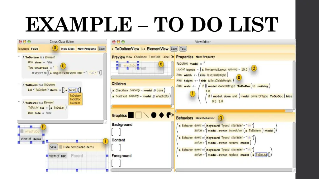 example to do list
