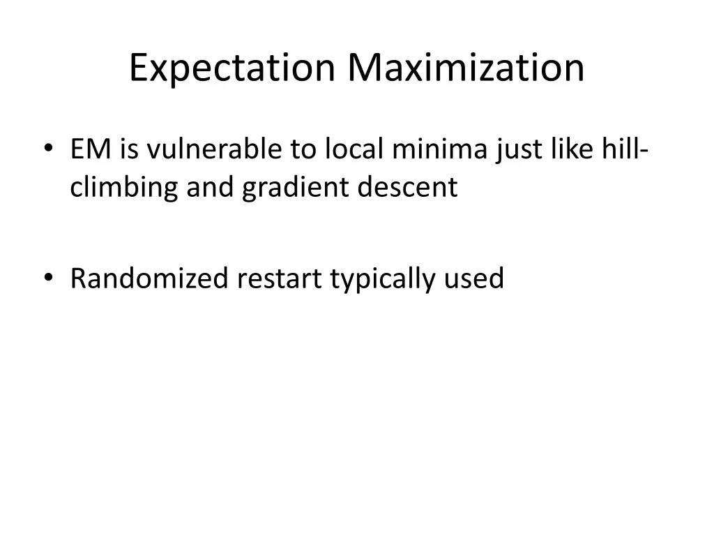 expectation maximization
