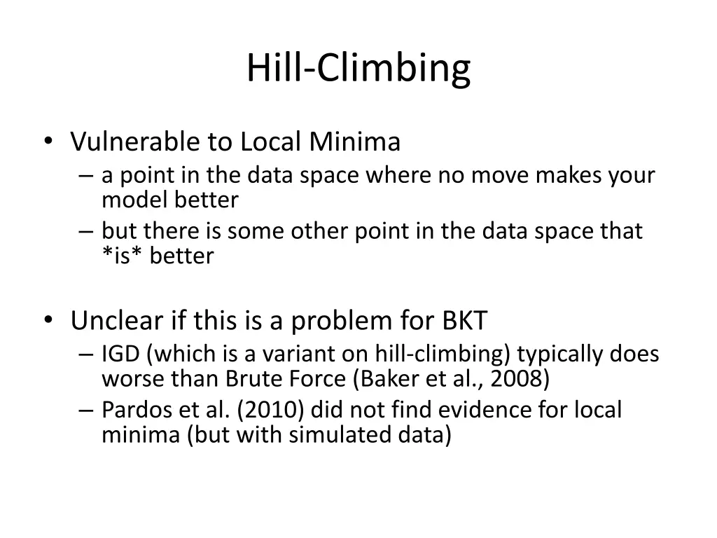hill climbing 1