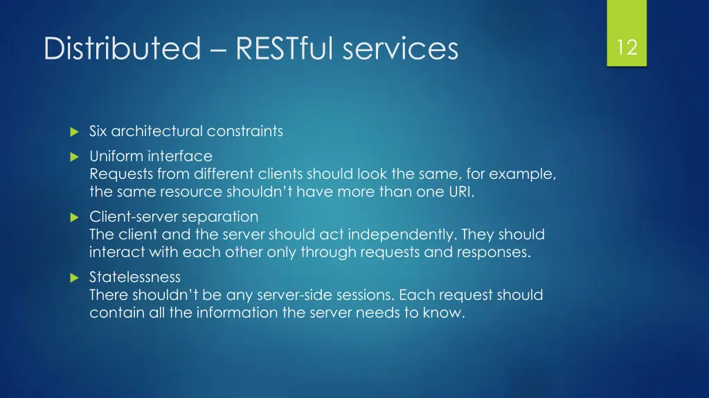 distributed restful services