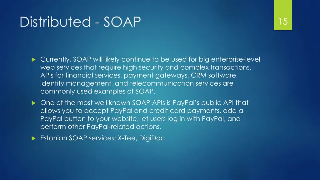 distributed soap