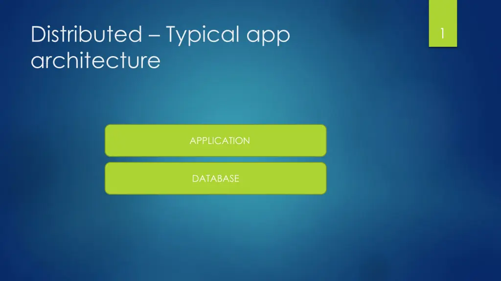 distributed typical app architecture