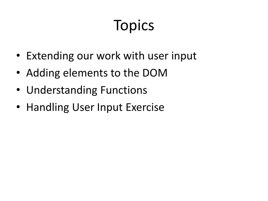 topics