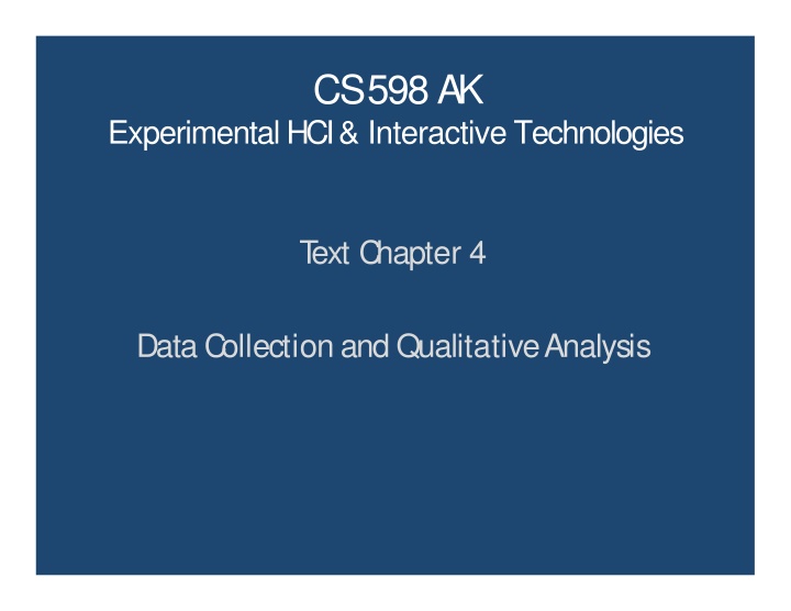 cs 598 ak