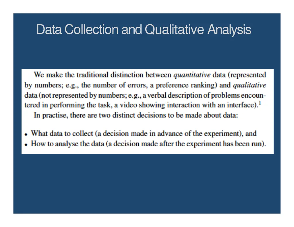 data collectionandqualitative analysis
